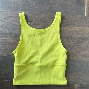 Lululemon Lime Green Ribbed Tank Top